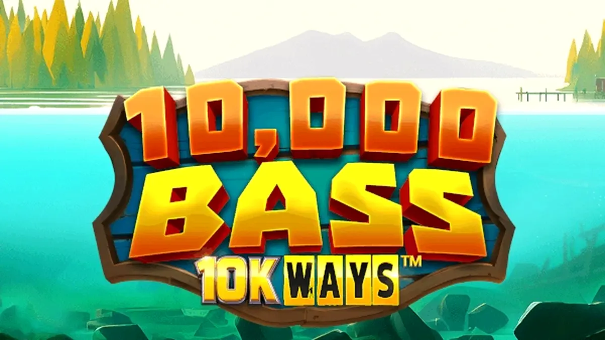 Tampilan visual permainan slot 10,000 Big Bass 10K Ways dengan tema memancing yang menarik.