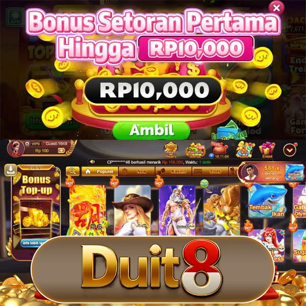 DUIT8 Bonus Member Baru 100%